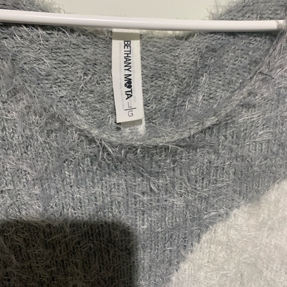 Super soft fuzzy off the shoulder sweater in Preloved condition. - Picture 2 of 4